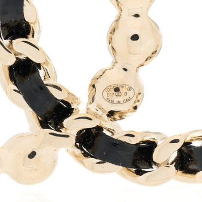 Chanel Lambskin Pearl CC Chain Brooch Black Gold 3 of 3