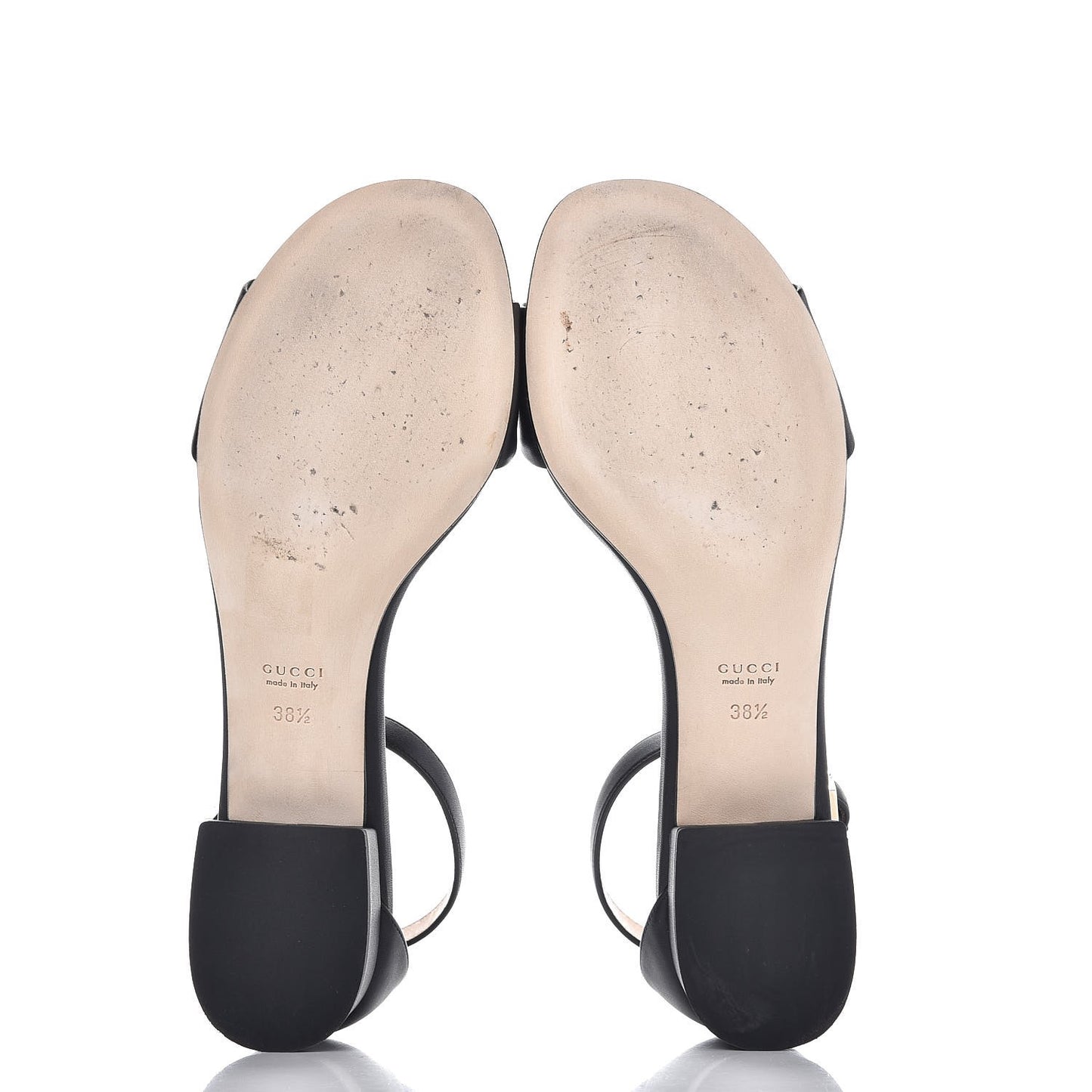 Calfskin Miro Soft Liliane Horsebit Sandals 38.5 Black