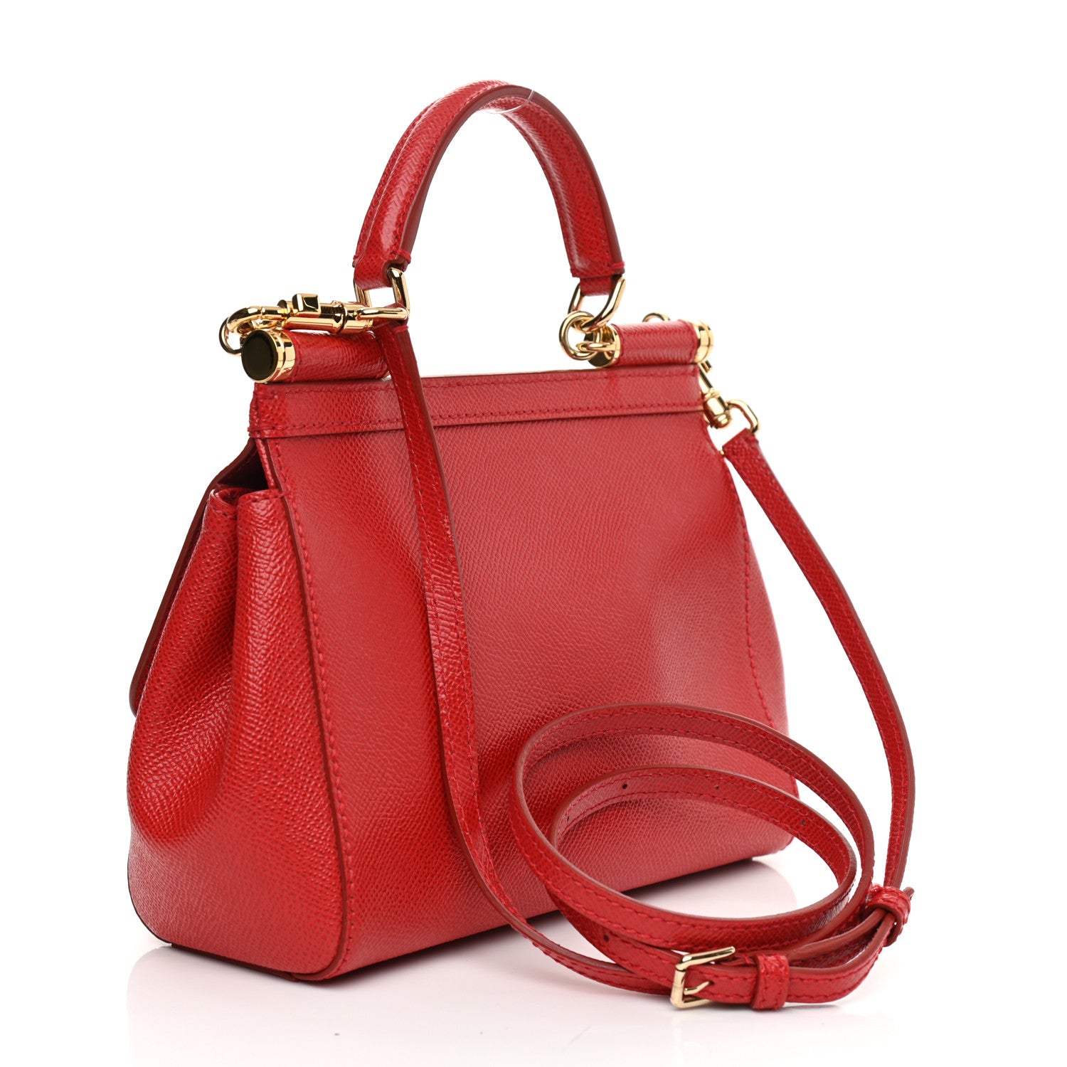 Dolce & Gabbana Dauphine Small Miss Sicily Satchel Red 3 of 13