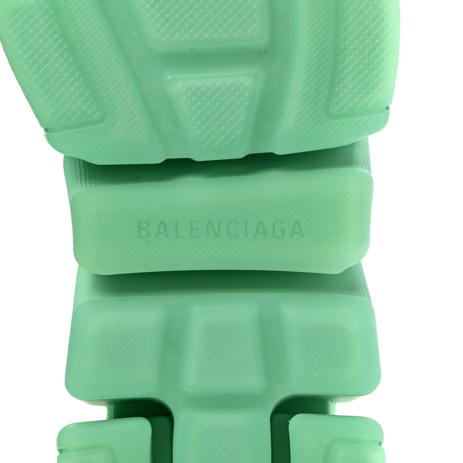 Balenciaga Technical 3D Recycled Knit Womens Speed 2.0 Transparent Sole Sneakers 36 Mint 7 of 9
