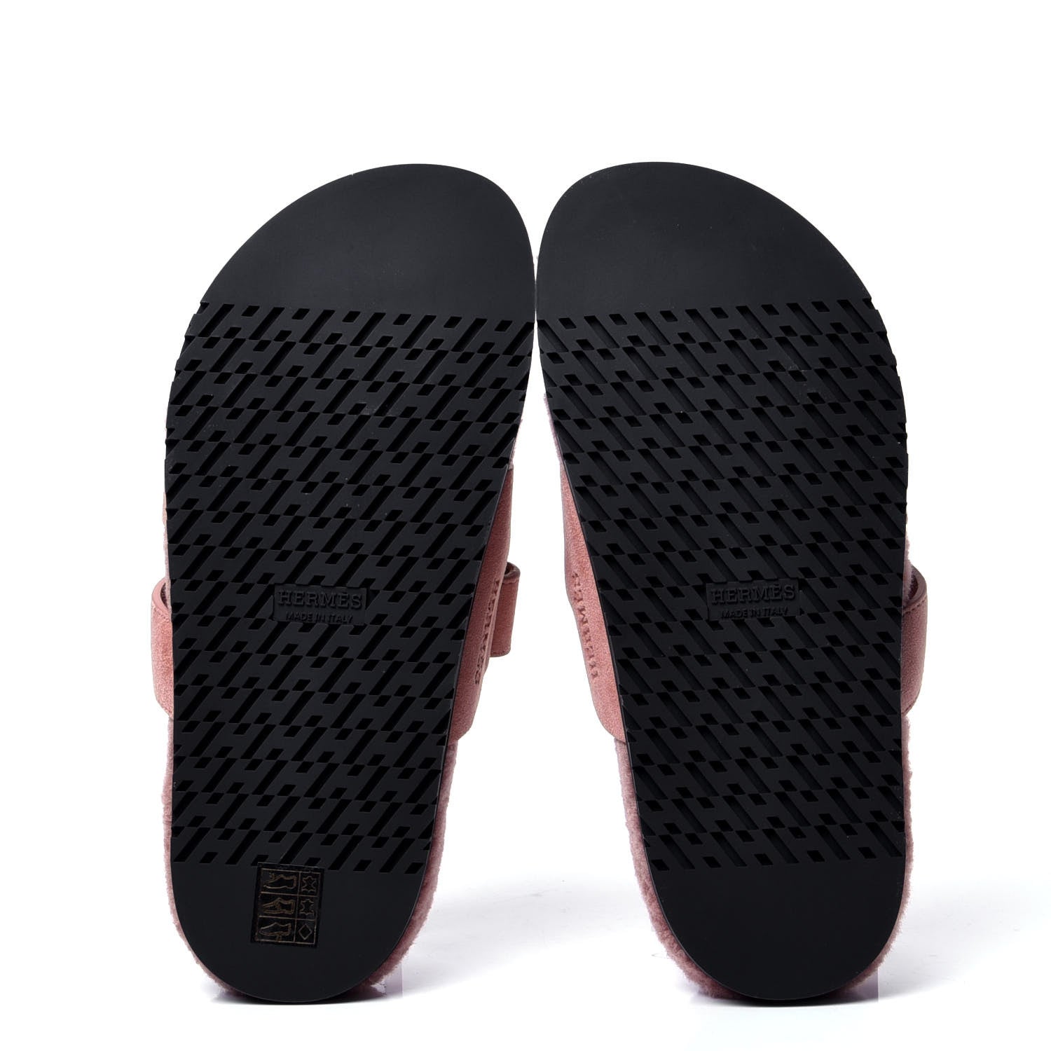 Hermes Suede Goatskin Woolskin Womens Chypre Sandals 38 Rose Aube 5 of 6