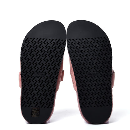 Hermes Suede Goatskin Woolskin Womens Chypre Sandals 38 Rose Aube 5 of 6