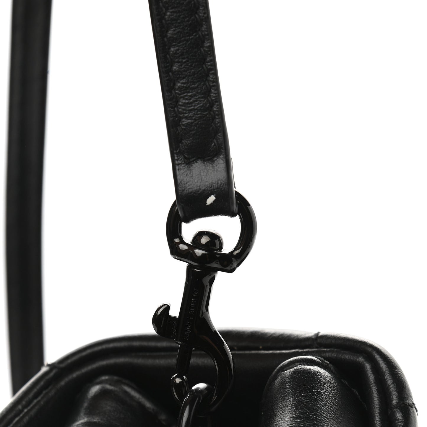 Calfskin Y Quilted Monogram Toy Loulou Crossbody Bag Black