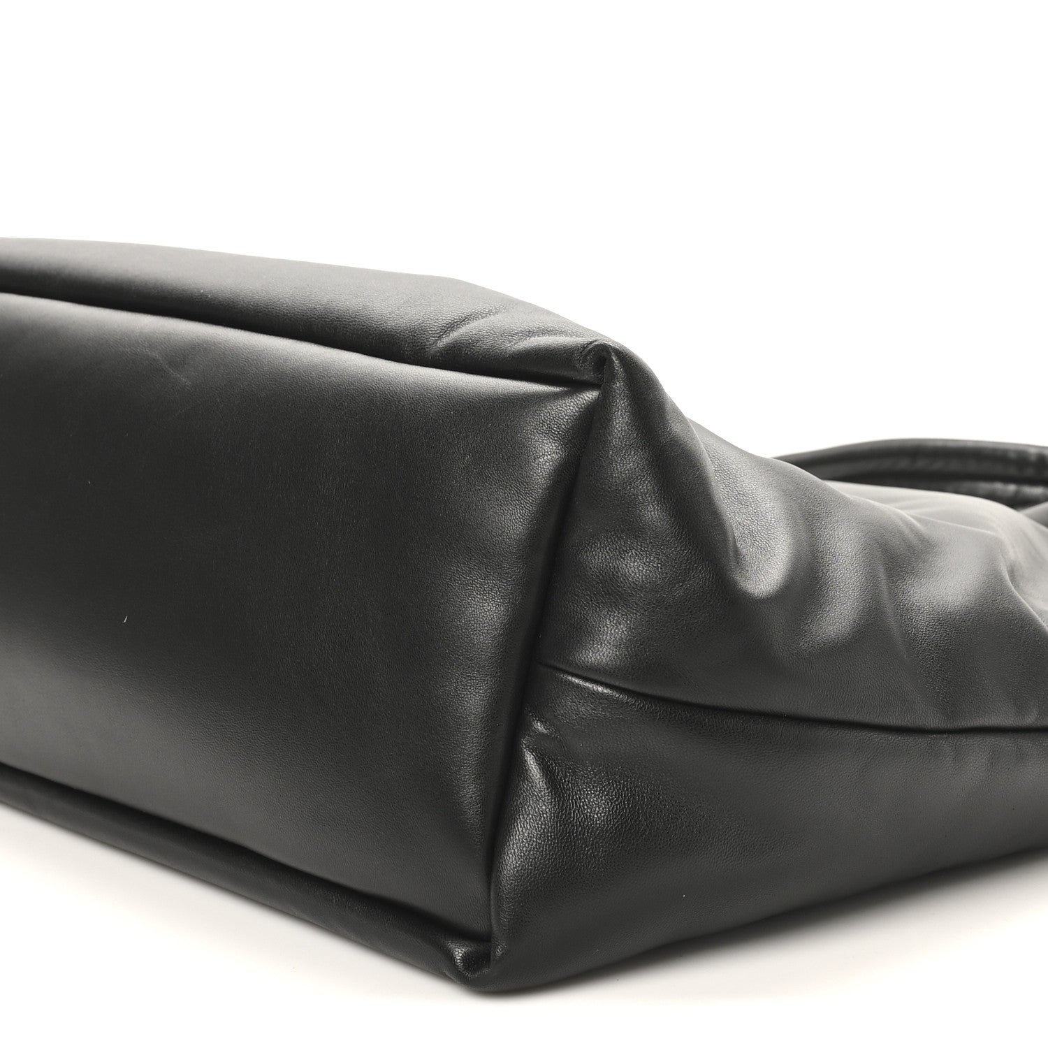 Saint Laurent Lambskin Wide Puffer Tote Black 10 of 10