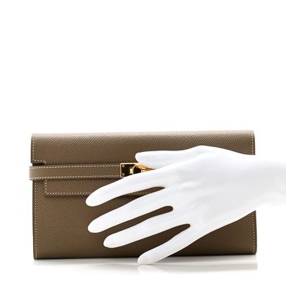 Hermes Epsom Kelly Longue Wallet Etoupe 2 of 11
