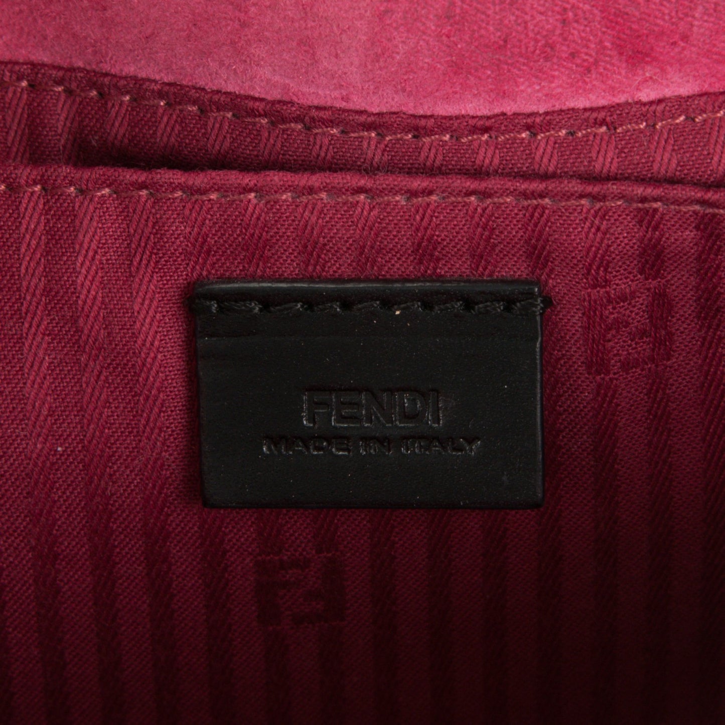 Nappa Fendista Pouchette Crossbody Fuxia Scuro