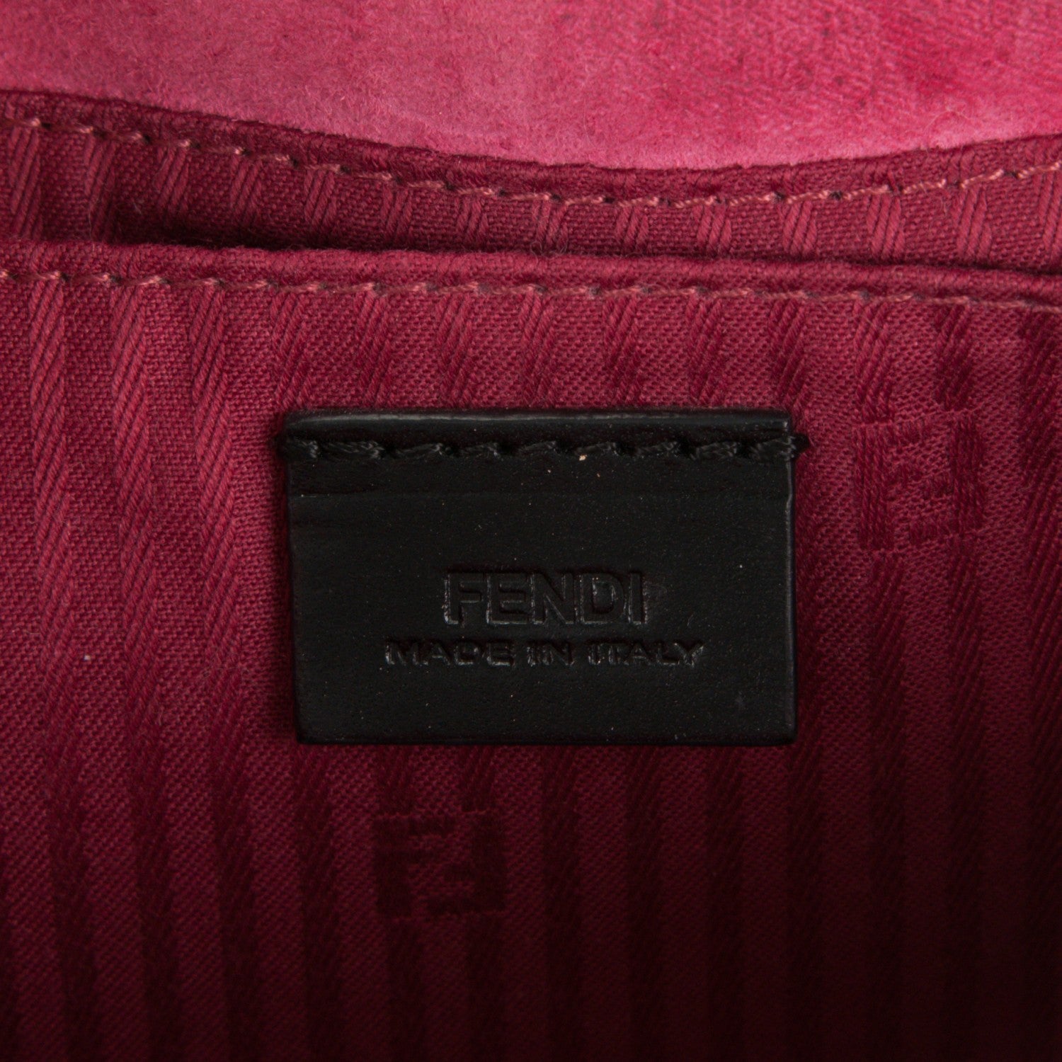 Fendi Nappa Fendista Pouchette Crossbody Fuxia Scuro 6 of 7