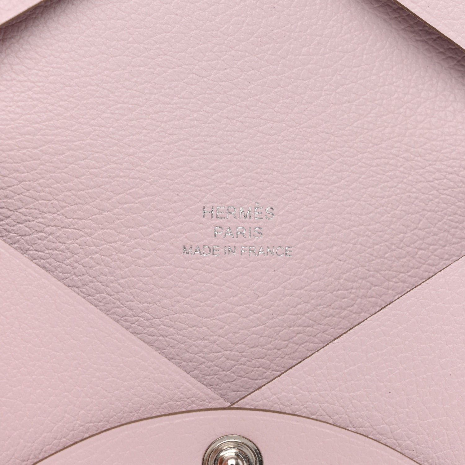 Hermes Evercolor Calvi Card Case Mauve Pale 6 of 8