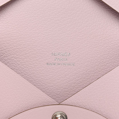 Hermes Evercolor Calvi Card Case Mauve Pale 6 of 8