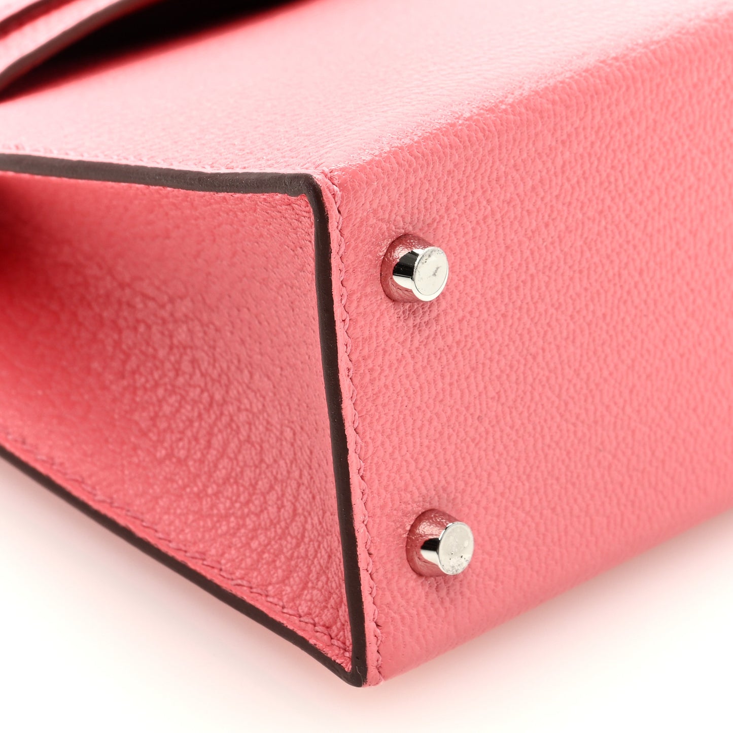 Chevre Mysore Verso Mini Kelly Sellier 20 Rose D'Ete Rouge H