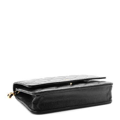 Chanel Caviar Quilted Wallet On Chain WOC Black 4 of 11
