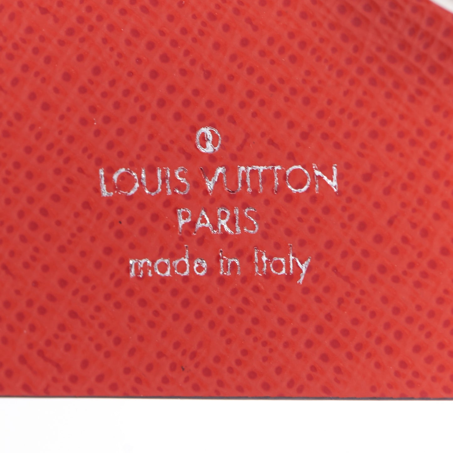 Epi Petite Malle Bag Charm Key Holder Red