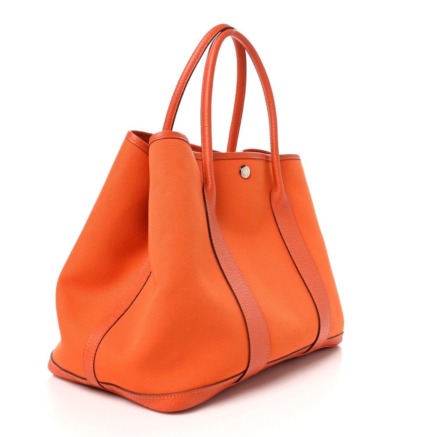 Hermes Toile Negonda Garden Party Tote 36 MM Orange 3 of 10