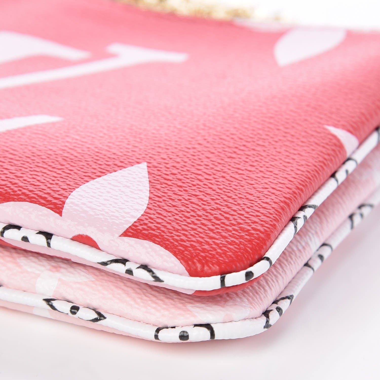 Louis Vuitton Monogram Giant Double Zip Pochette Rouge 9 of 10