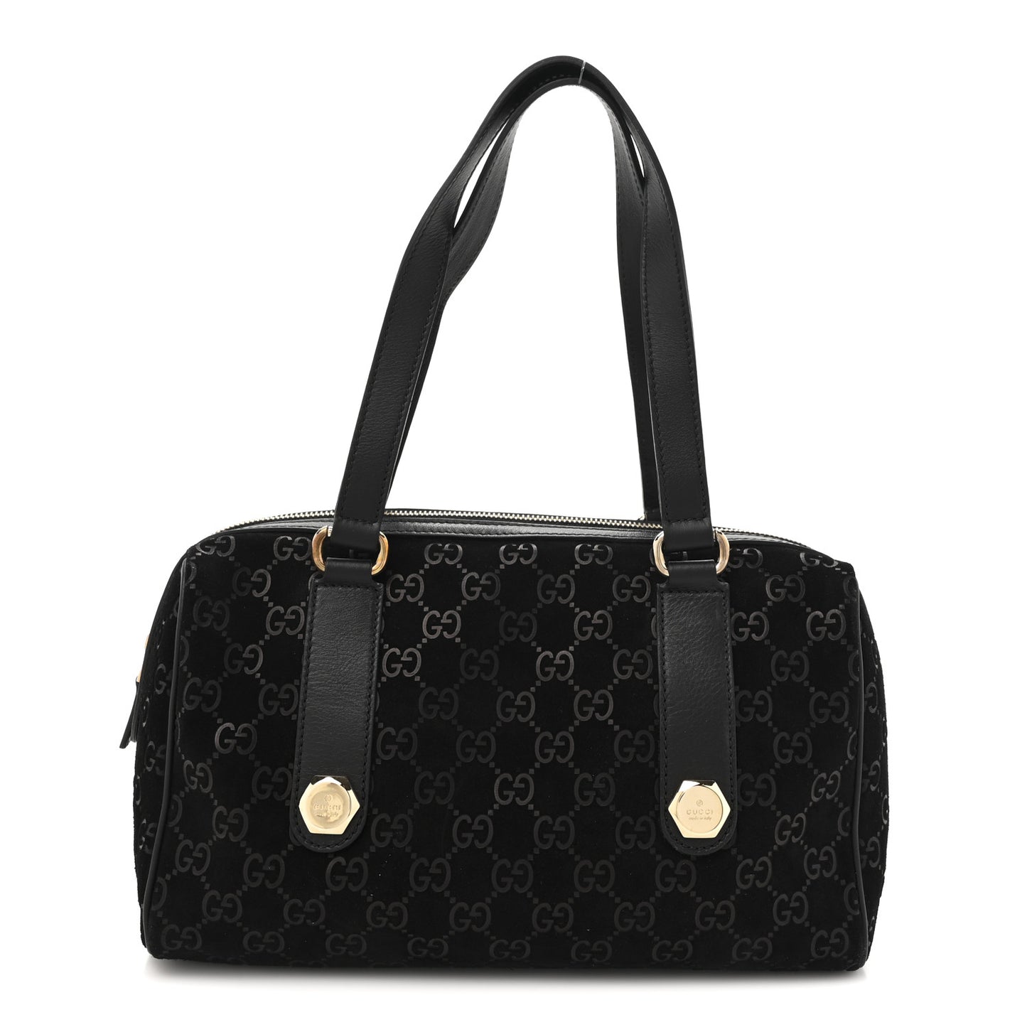 Guccissima Suede Charmy Boston Black