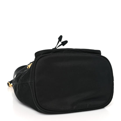 Prada Re-Nylon Saffiano Duet Bucket Crossbody Bag Black 4 of 10