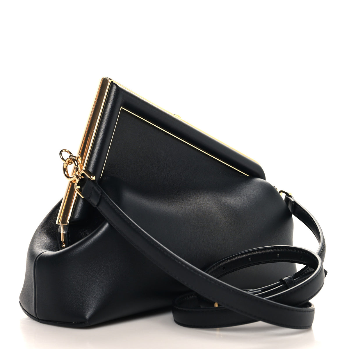 Fendi Shiny Nappa Midi Fendi First Black 3 of 11