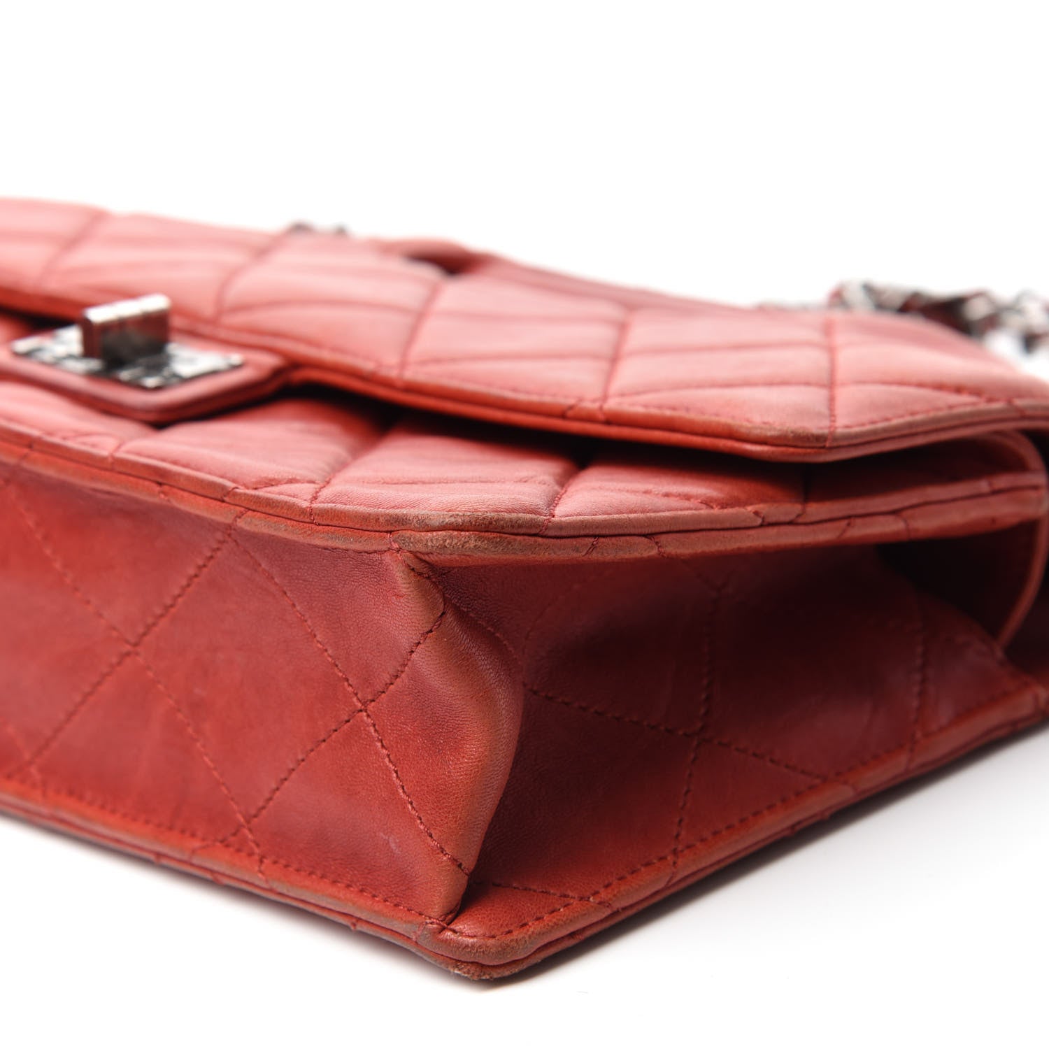 Chanel Washed Lambskin Jumbo Take Away Flap Red 7 of 14