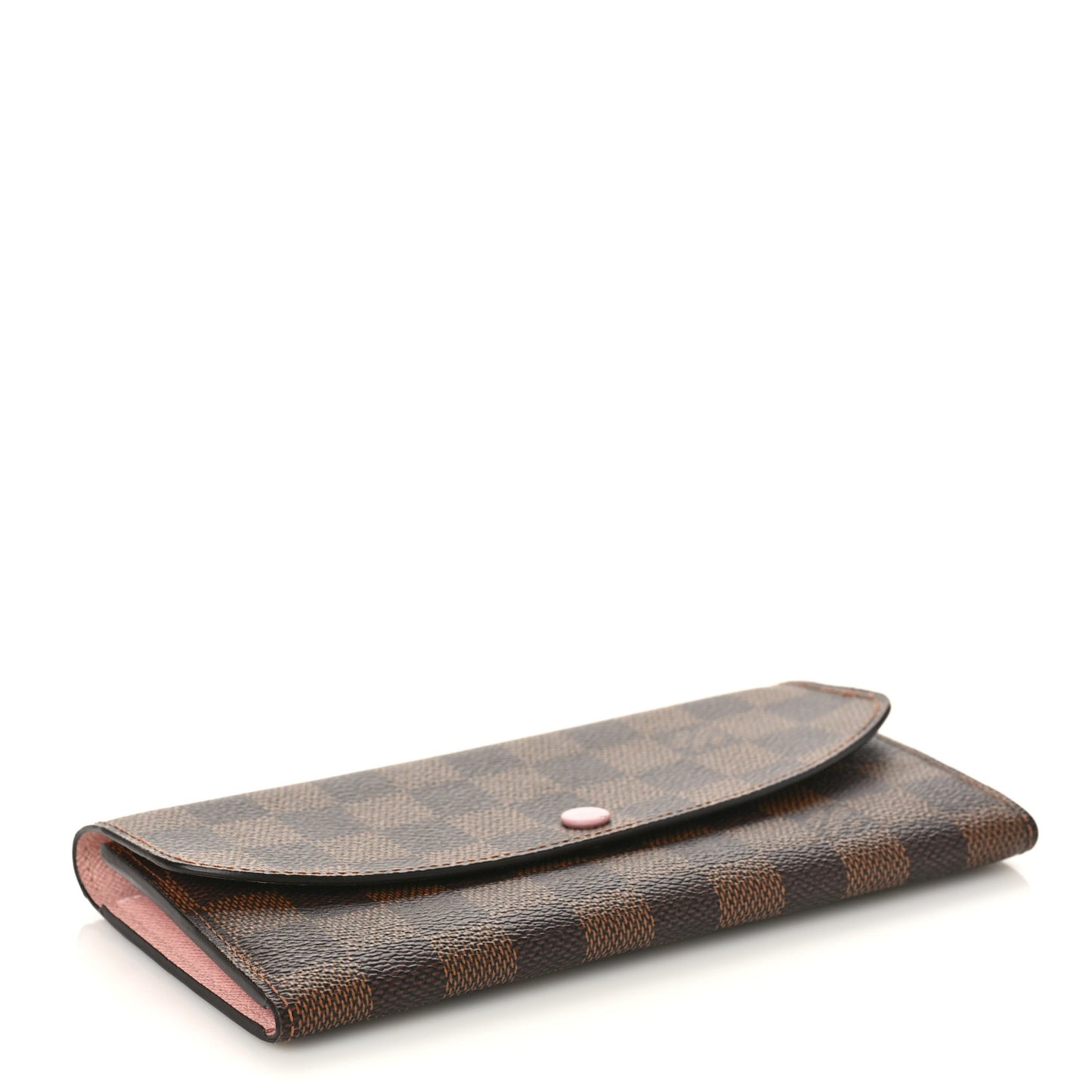 Damier Ebene Emilie Wallet Rose Ballerine