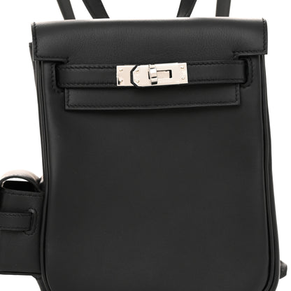 Hermes Swift Kelly Jump Backpack Black 8 of 11