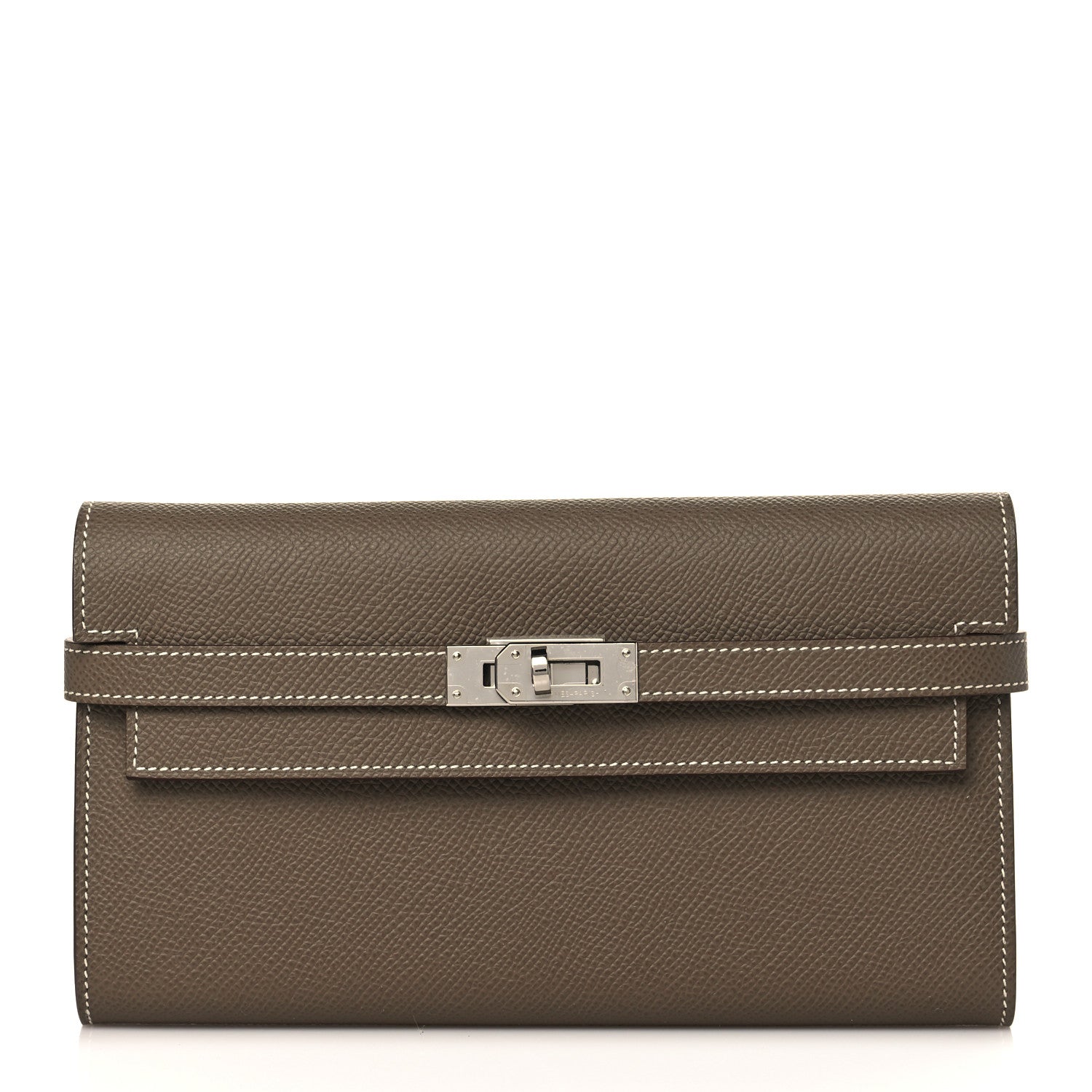 Hermes Epsom Kelly Longue Wallet Etoupe 1 of 7