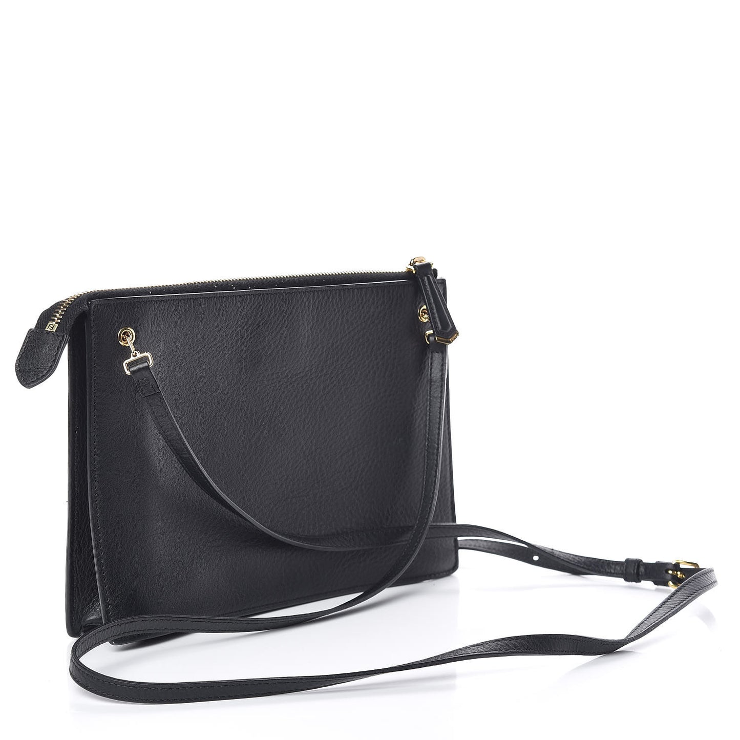 Vitello Dolce Fox Fur Monster Eyes Mini 2Jours Pouch Black Yellow