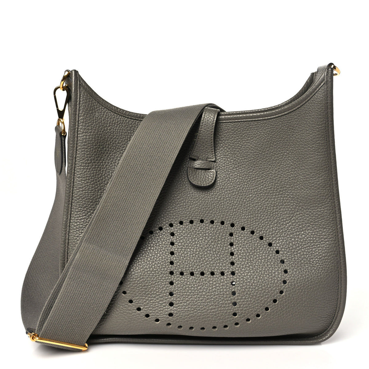 Hermes Taurillon Clemence EVELYNE III PM Etain 1 of 10