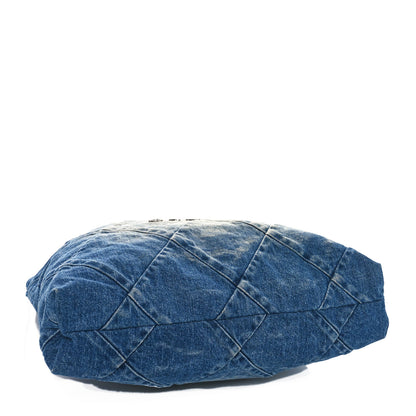 Chanel Denim Quilted Small Chanel 22 Blue 9 of 11