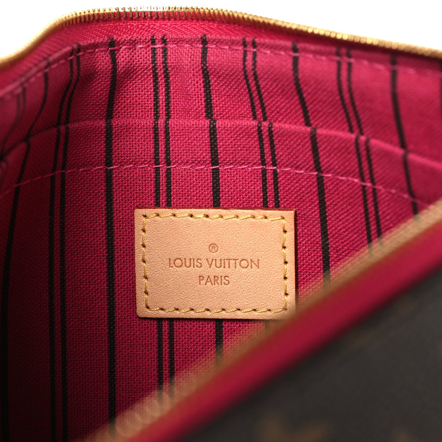Monogram Neverfull MM GM Pochette Fuchsia