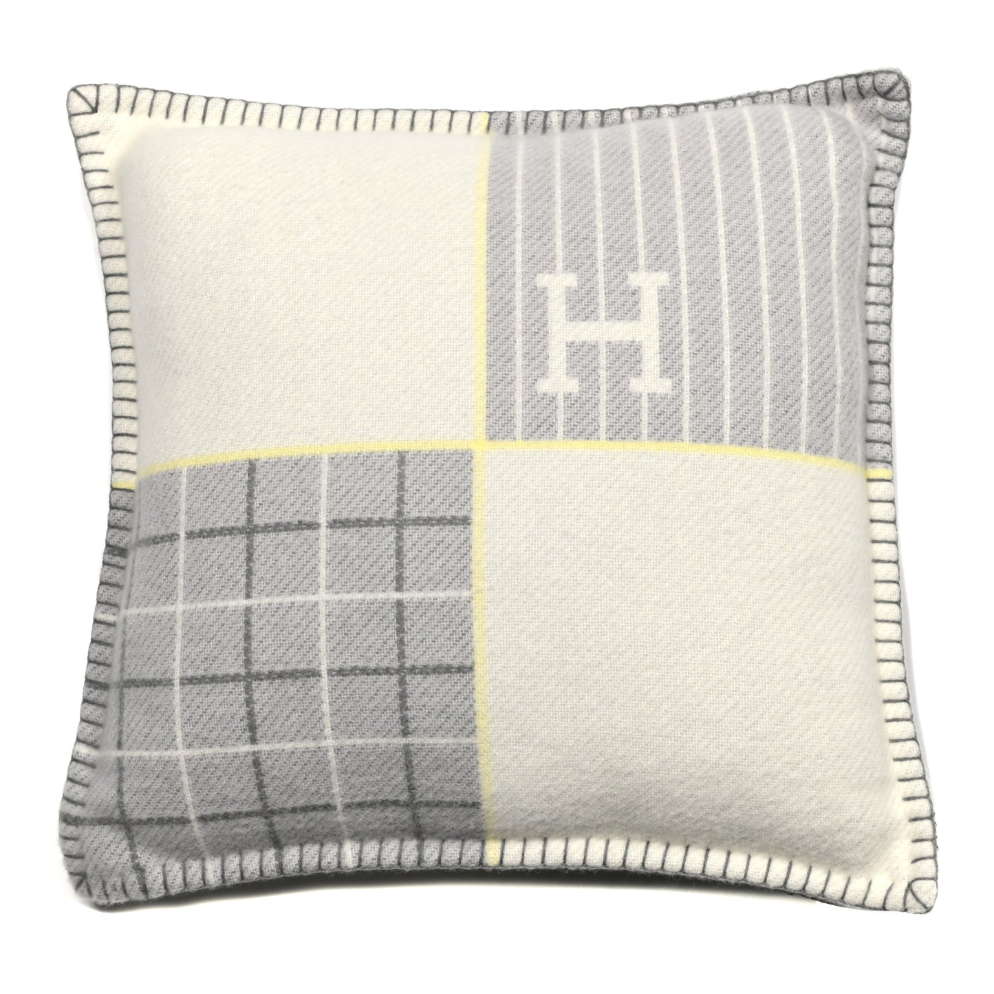 Wool Cashmere Avalon Cabriole Pillow Gris Perle