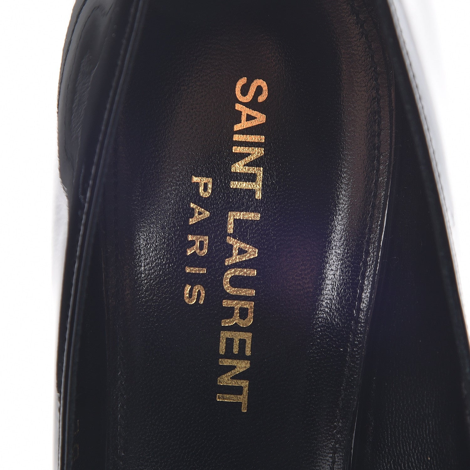 Saint Laurent Patent Opyum Appelle Moi Ankle Strap Pump 37 Black 9 of 11