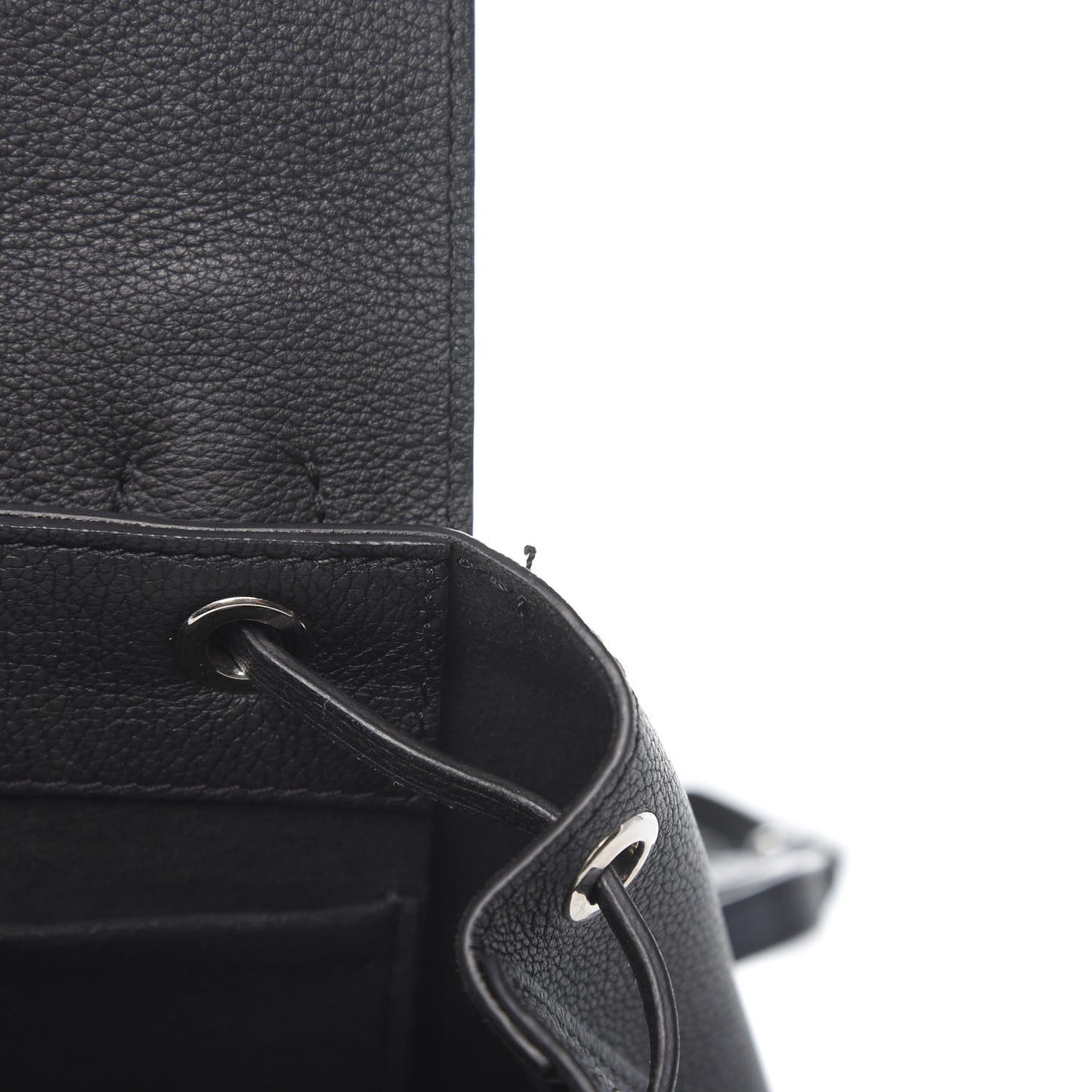 Calfskin Lockme Mini Backpack Black