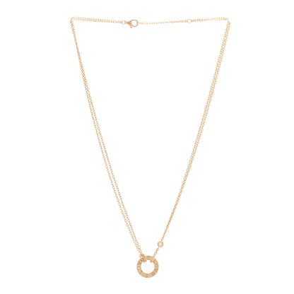 Cartier 18K Yellow Gold 2 Diamond LOVE Necklace 3 of 6