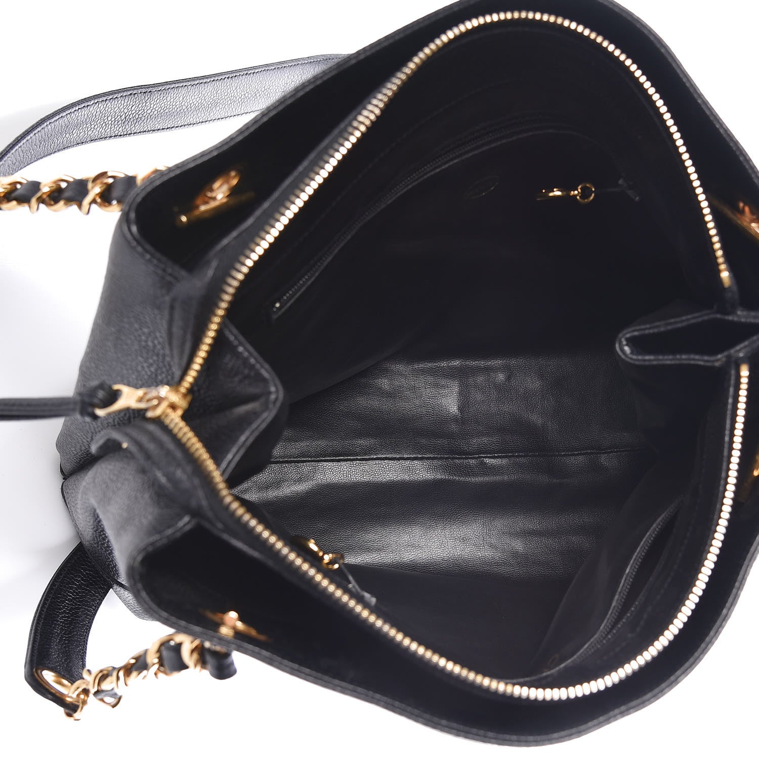 Chanel Caviar CC Shopper Tote Black 5 of 9