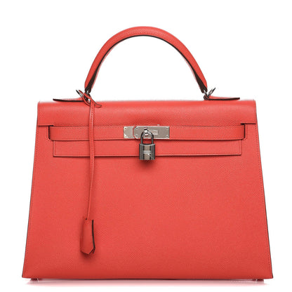 Hermes Epsom Kelly Sellier 32 Rose Jaipur 1 of 33