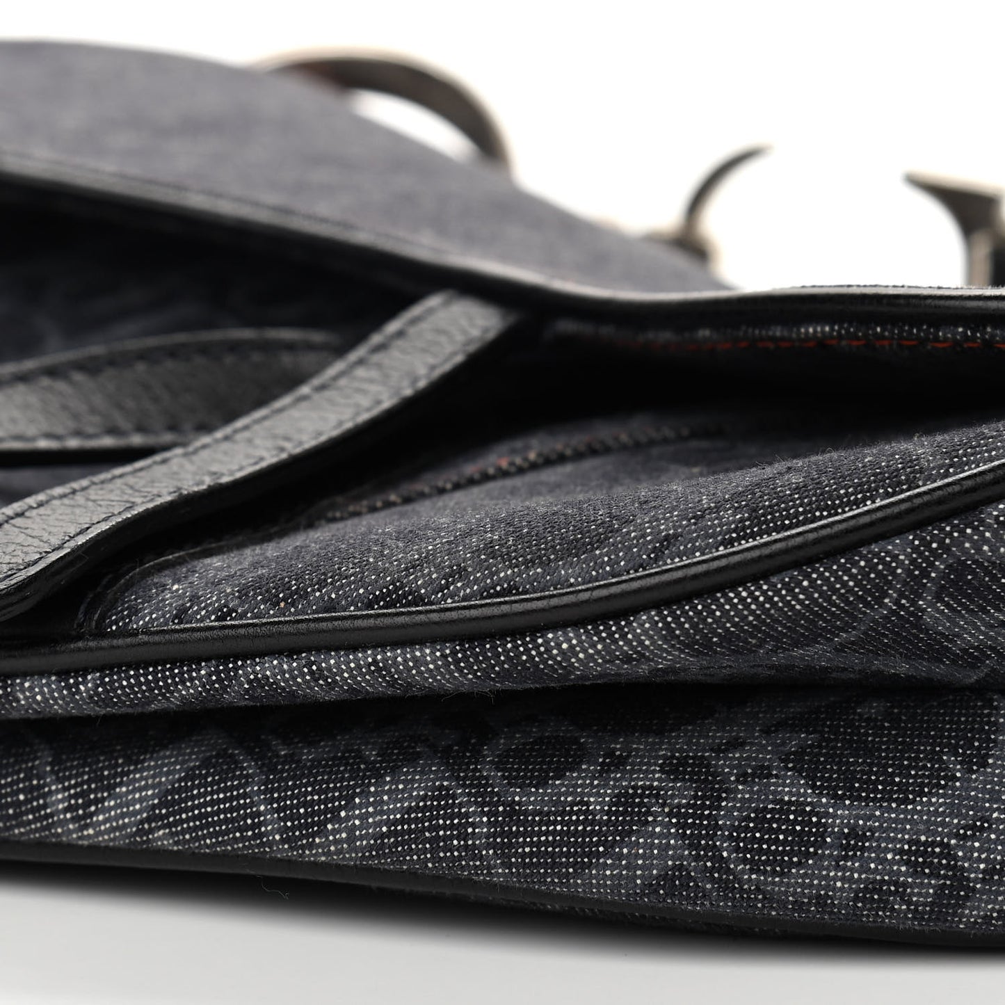 Denim Monogram Flight Saddle Bag