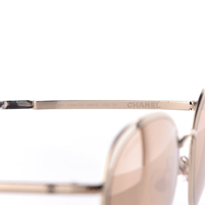 Chanel Round Mirror Sunglasses 4206 Rose Gold 5 of 7
