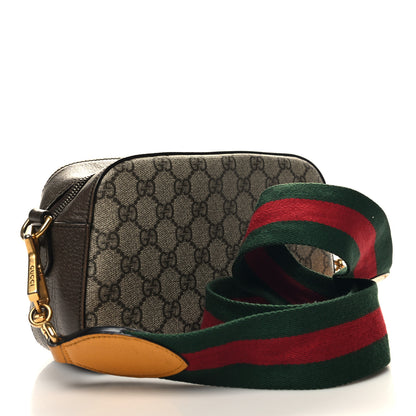 Gucci GG Supreme Monogram Web Neo Vintage Shoulder Bag Beige New Acero Crop 3 of 10