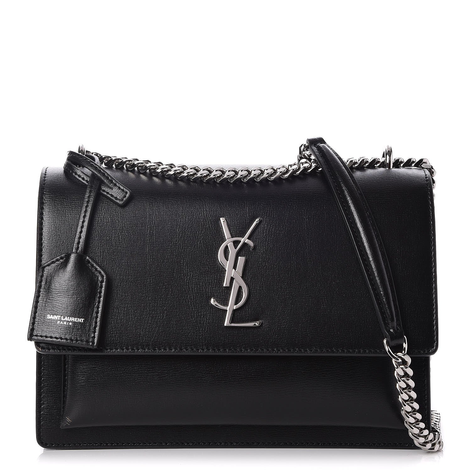 Saint Laurent Calfskin Medium Monogram Sunset Black 1 of 7
