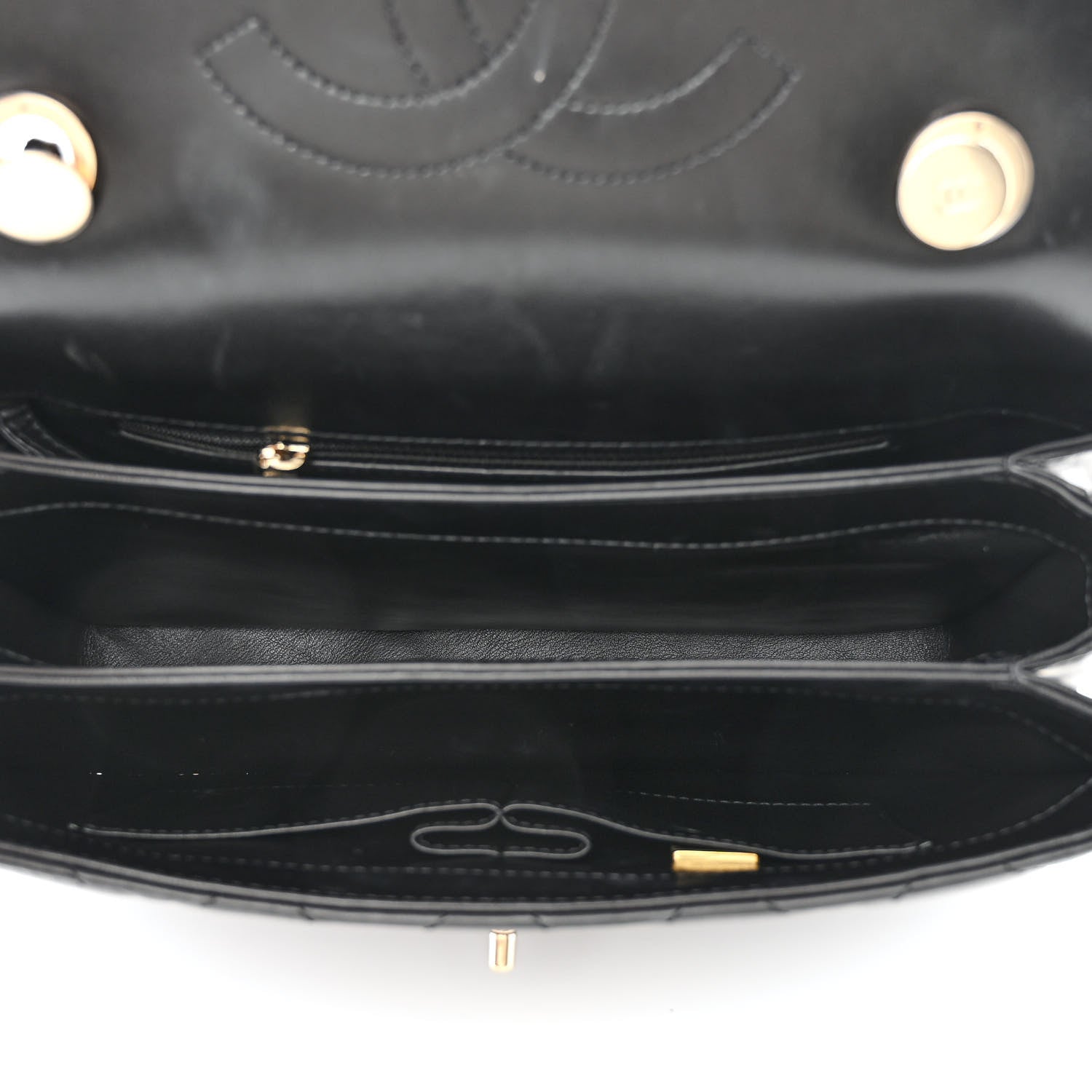 Chanel Lambskin Quilted Medium Trendy CC Flap Dual Handle Bag Black 5 of 14