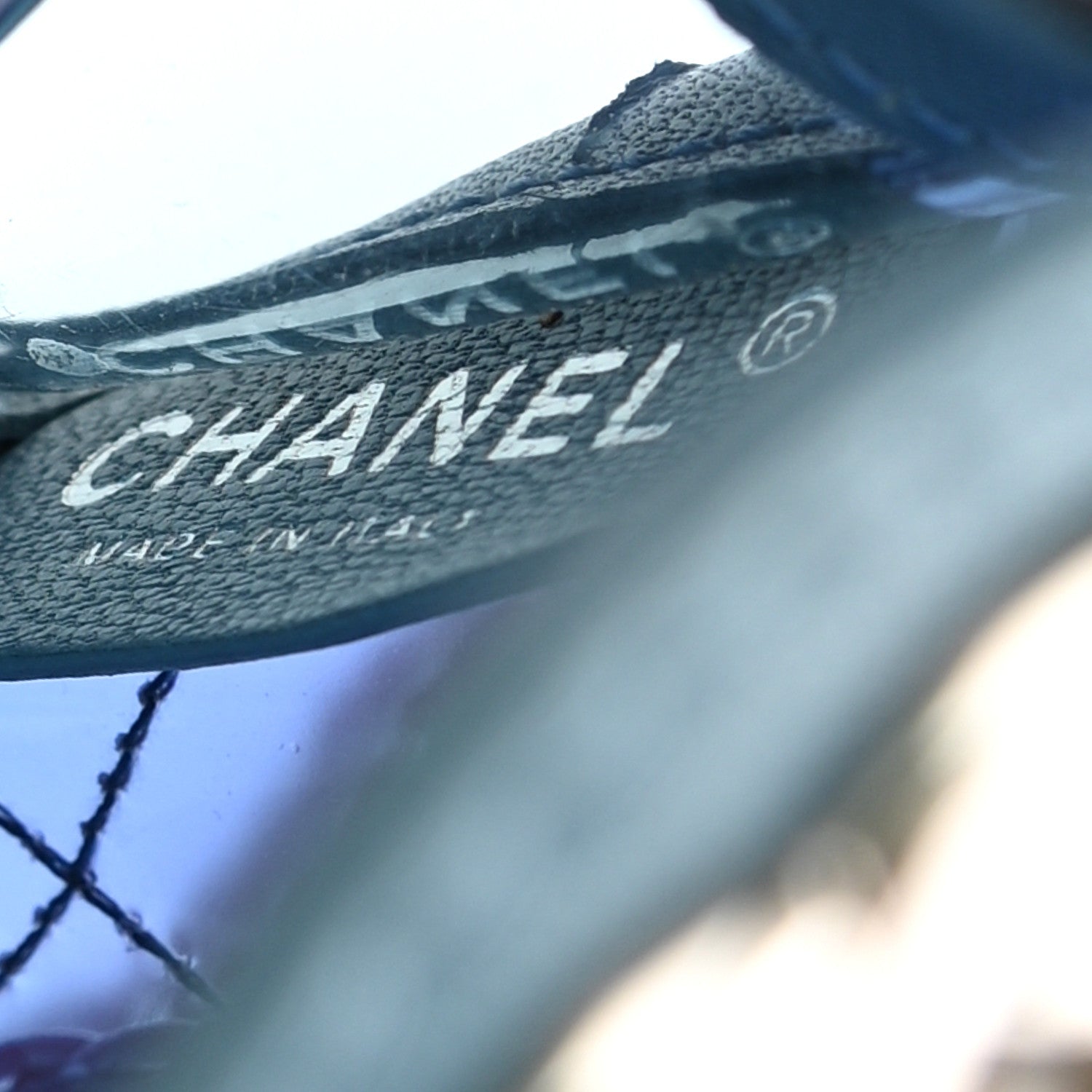 Chanel PVC Lambskin Stitched Mini Coco Splash Flap Blue 5 of 9