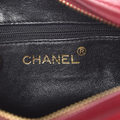 Chanel Lambskin Quilted Camera Case Red 7 of 11