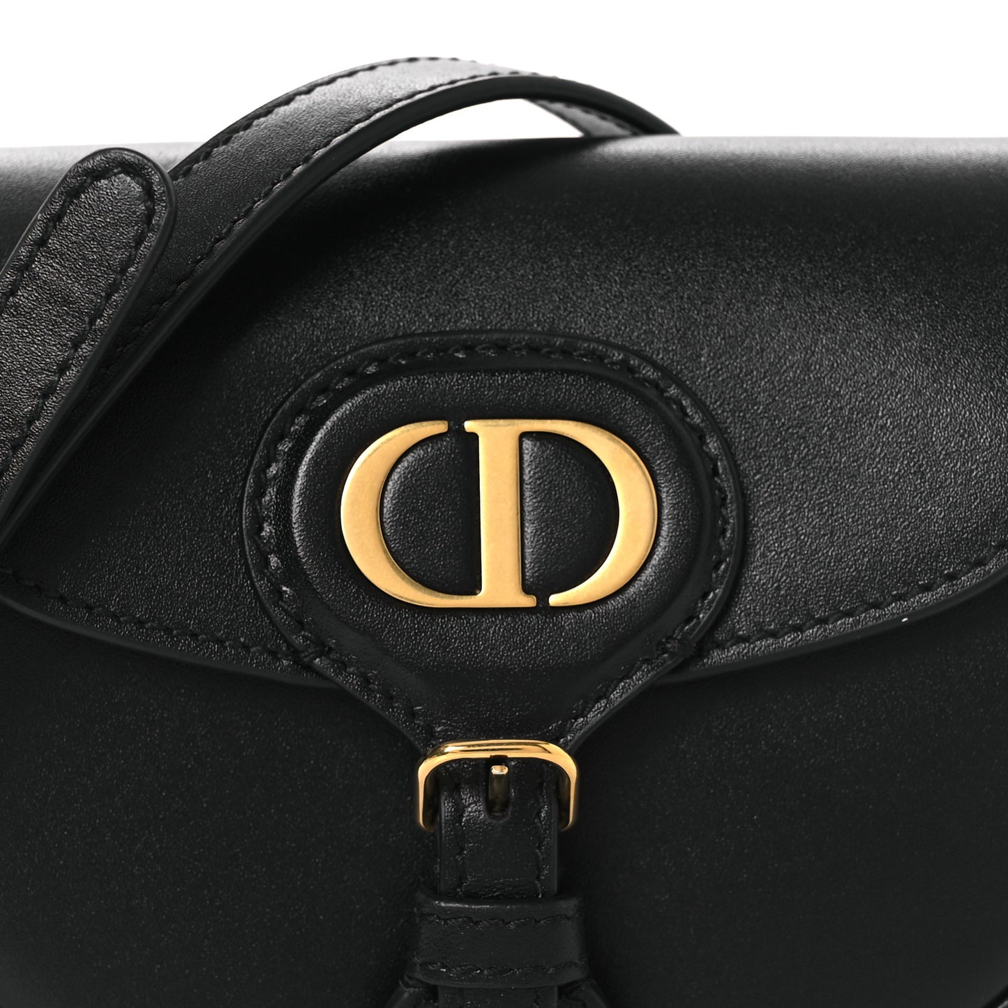 Box Calfskin Micro Bobby Bag Black