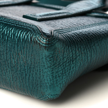 3.1 Phillip Lim Metallic Textured Calfskin Mini Pashli Satchel Turquoise 10 of 13