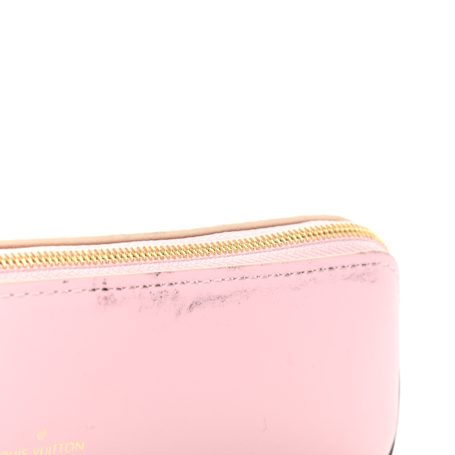 Louis Vuitton Damier Azur Elizabeth Pencil Pouch Rose Ballerine 14 of 14