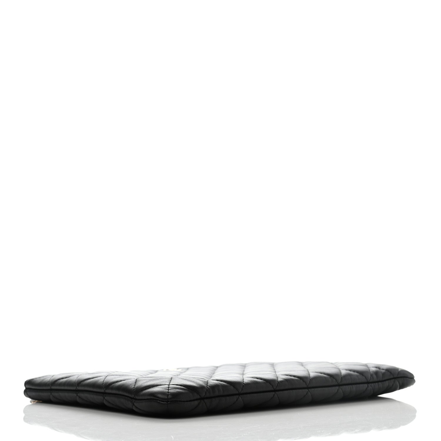 Chanel Lambskin Quilted Medium Casino Beauty CC Cosmetic Case Black 4 of 8