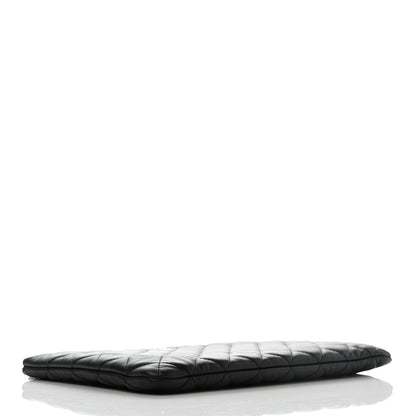 Chanel Lambskin Quilted Medium Casino Beauty CC Cosmetic Case Black 4 of 8