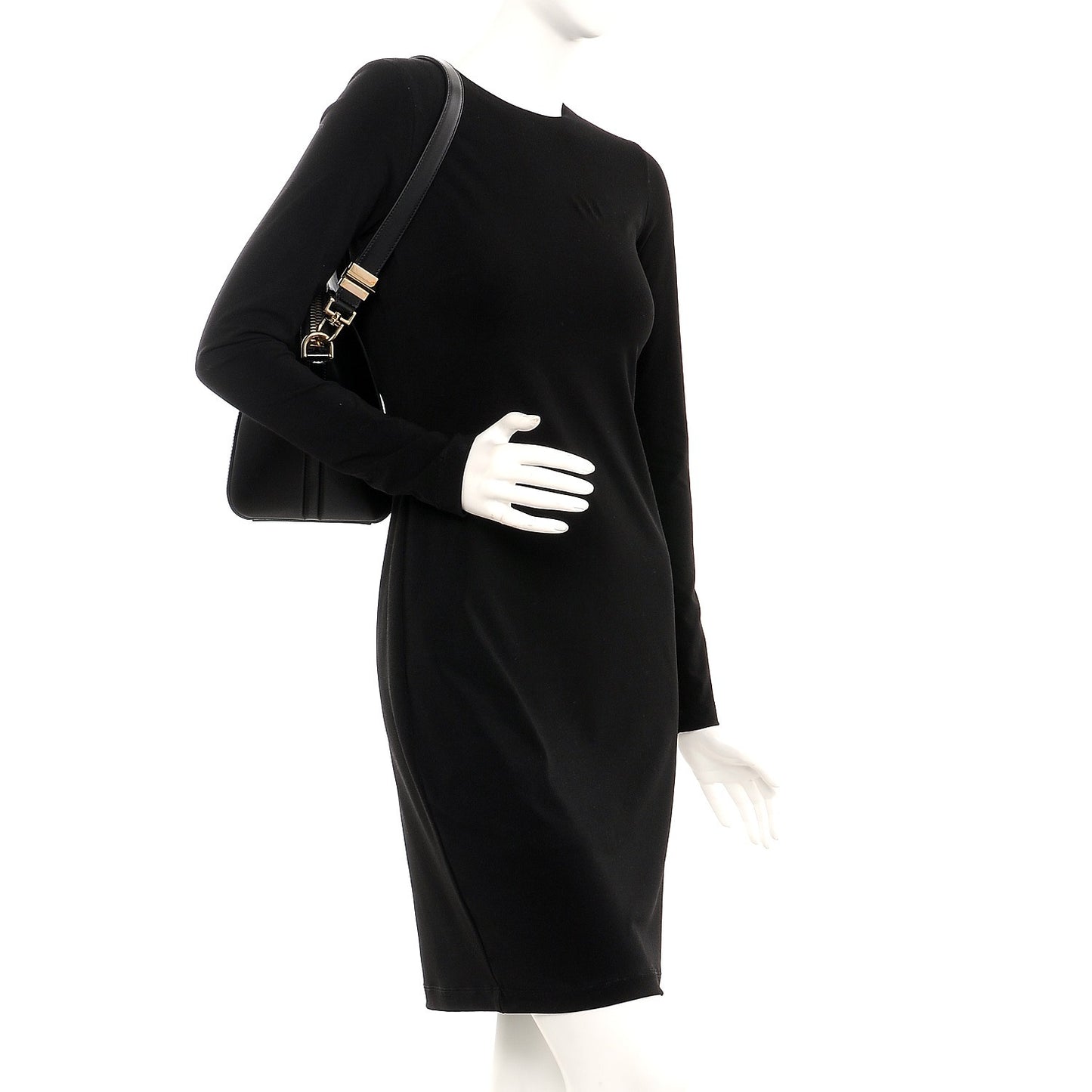 Shiny Lord Calfskin Small Antigona Black