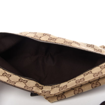 Gucci GG Monogram Double Pocket Belt Bag Dark Brown 5 of 10