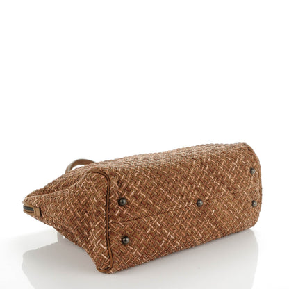 Bottega Veneta Intrecciato Paglia Tote Cigar 4 of 9